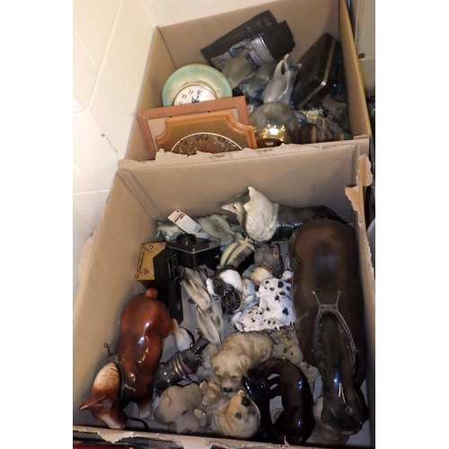 486 - Two box of misc ceramics and collectables (2)