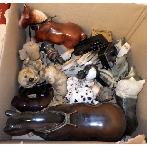 486 - Two box of misc ceramics and collectables (2)