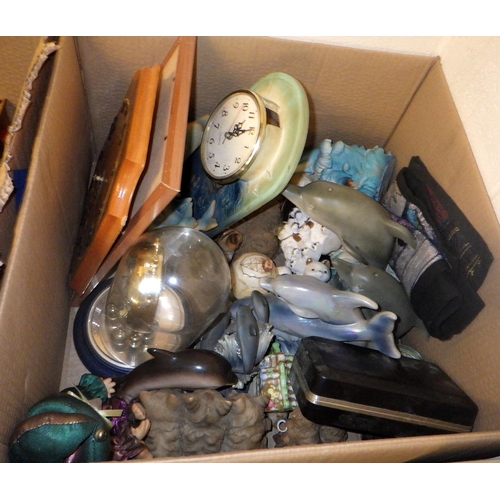 486 - Two box of misc ceramics and collectables (2)