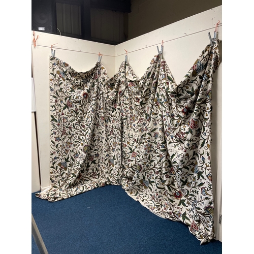 510 - A pair of large part made curtain’s