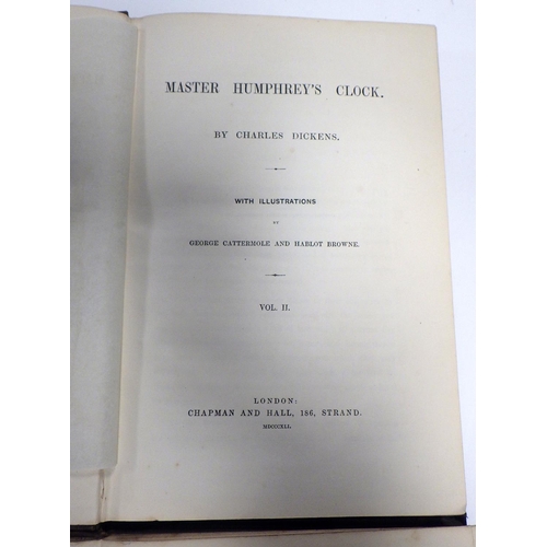 8 - Charles Dickens, 'Master Humphrey's Clock' volumes 1 and 2 (London, 1840/1841) First editions. Isola... 