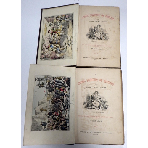 6 - Gilbert Abbot A'Beckett, 'The Comic History of England' volumes 1 and 2, published at the Punch Offi... 