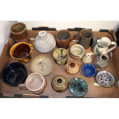 21 - Three boxes of Art pottery (3)