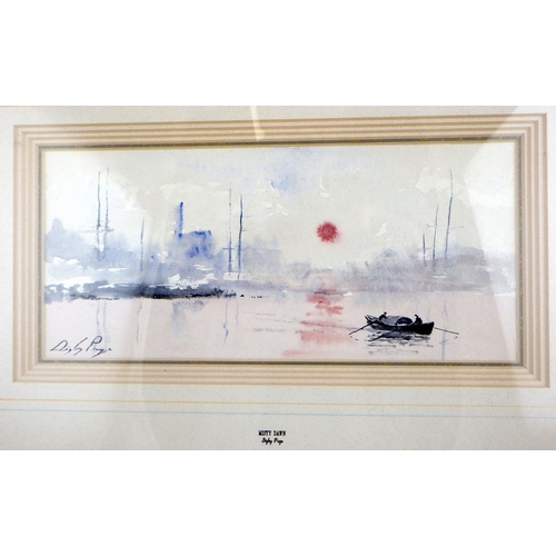 44 - A pair of framed Digby Page watercolours 58 x 45cm inc frames