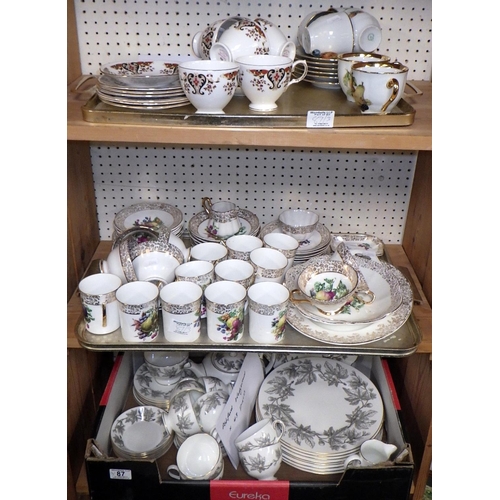 87 - A qty of Ashford Wedgwood table ware together with a qty of various tea wares (3)