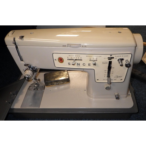 116 - A qty of Lps, sewing machine, case etc (qty)