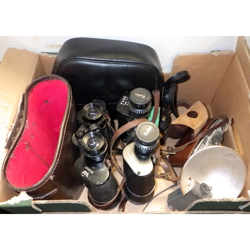 180 - Two pairs of binoculars and an Agfa camera