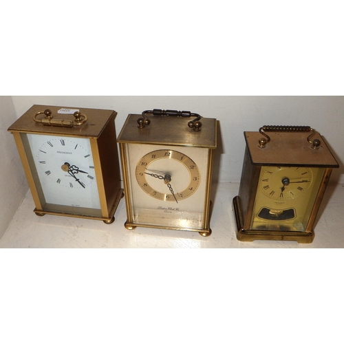 249 - A group of six misc brass clocks af