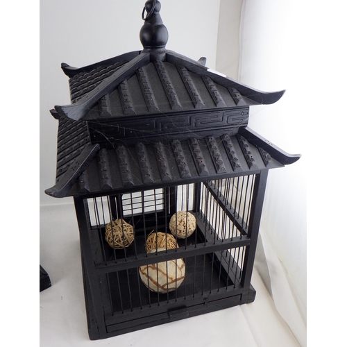 267 - Two Oriental bird cages