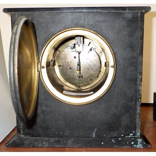 269 - Three early 19thC slate mantle clocks af (3)