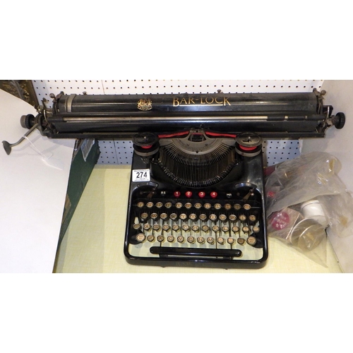 274 - A Bar-Lock type writer