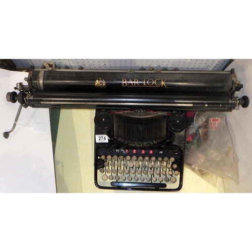 274 - A Bar-Lock type writer