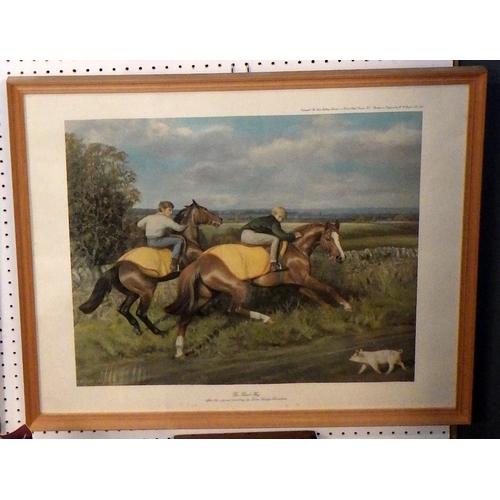 286 - A group of four Horse and hunting framed prints (4)