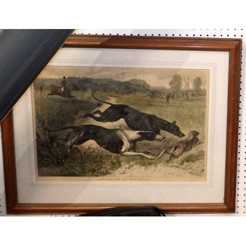 286 - A group of four Horse and hunting framed prints (4)