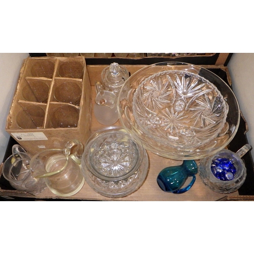 289 - A qty of misc glass to inc Edinburgh crystal glasses, bowls etc (2)