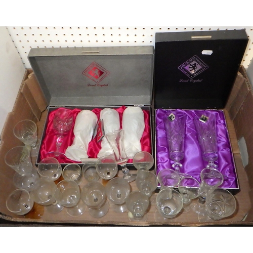 289 - A qty of misc glass to inc Edinburgh crystal glasses, bowls etc (2)