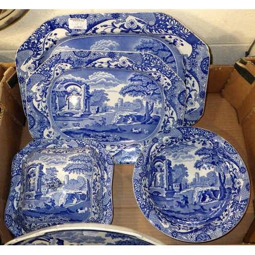 293 - A group of Spode Italian to inc large plates, biscuit barrel etc (2)