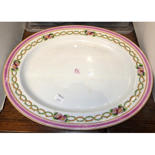 295 - A qty of Hornsea table ware together with a set of 12 wine glasses and a large oval plate