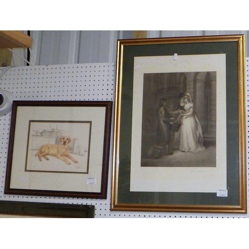 297 - A group of five framed pictures and prints (5)