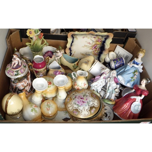 71 - A large qty of misc ceramics to inc dressing table set, centre pieces etc AF (2)