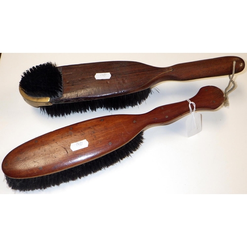 97 - A GWR 1st class valet brush together with a GER brush (2)