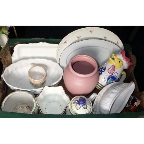 119 - Five boxes of misc ceramics to inc animal figures, tea ware etc (5)