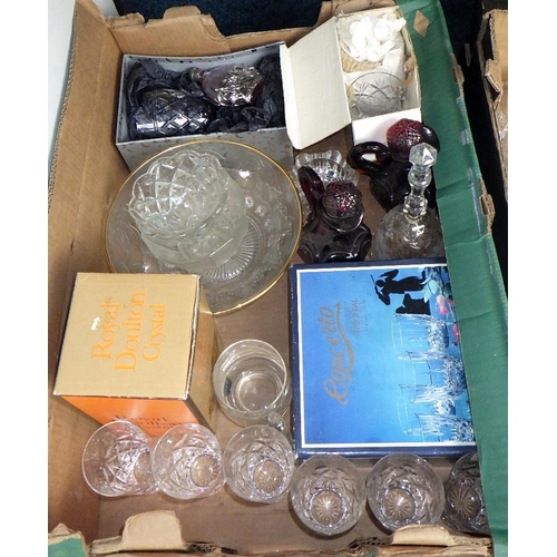 121 - Two boxes of misc glass ware (2)