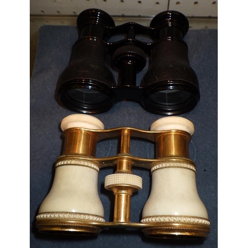 163 - A pair of French opera / theatre binoculars together with further binoculars AF (7)