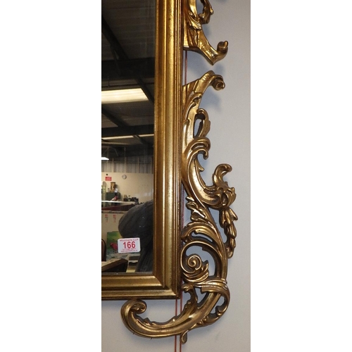 166 - A modern gilt mirror 92 x 110cm