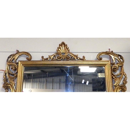 166 - A modern gilt mirror 92 x 110cm