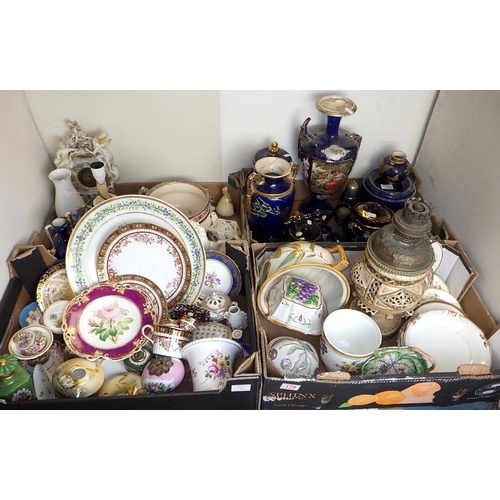 179 - A large qty of misc ceramics to inc plates, tea pots etc, most af (4)
