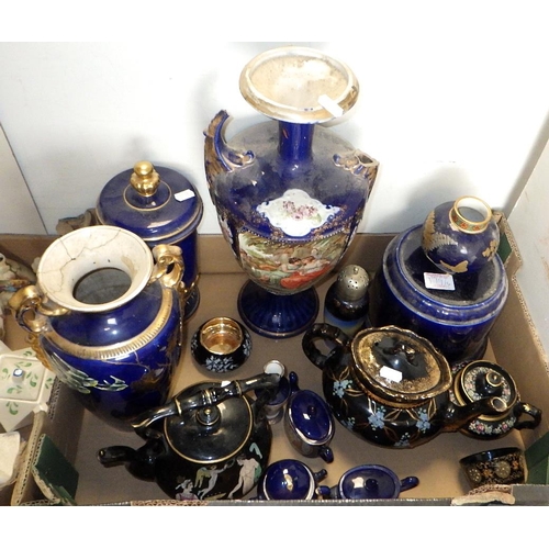 179 - A large qty of misc ceramics to inc plates, tea pots etc, most af (4)