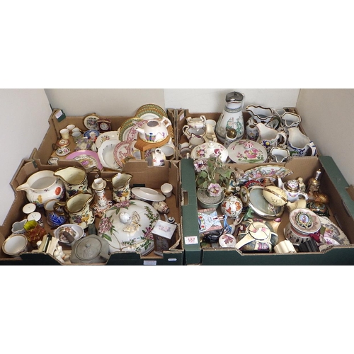 187 - A large qty of misc ceramics, most af (4)