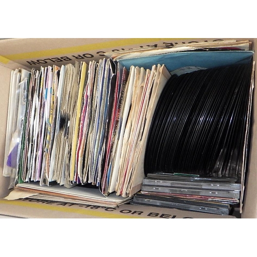 207 - Two boxes of singles to inc pop, Soul etc