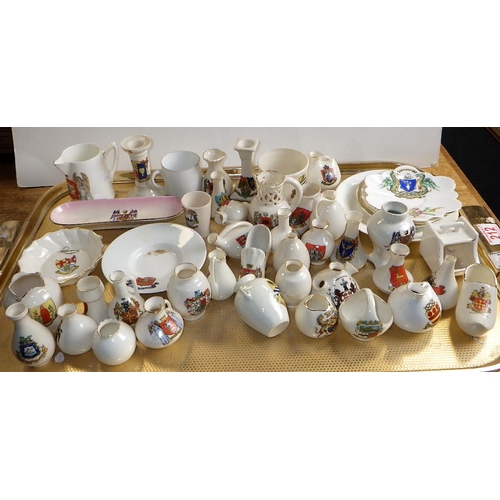 212 - A qty of various crested china