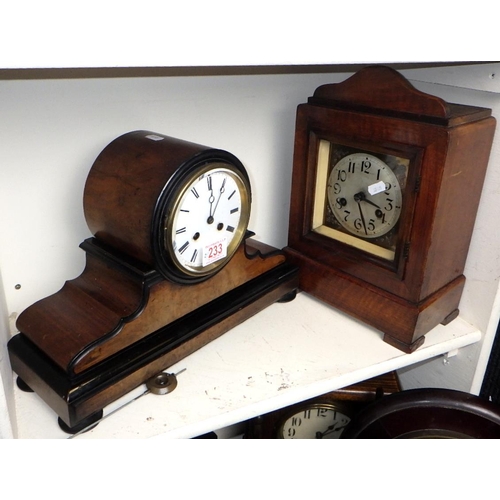 233 - Two late 19thC mantle clocks