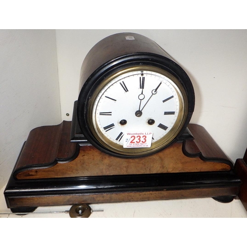 233 - Two late 19thC mantle clocks