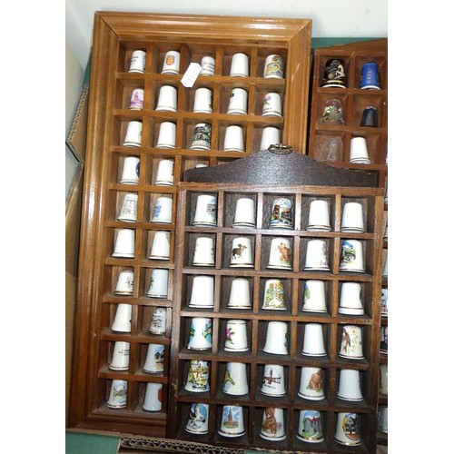 222 - A large collection of thimbles (qty)