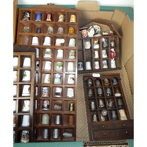 222 - A large collection of thimbles (qty)