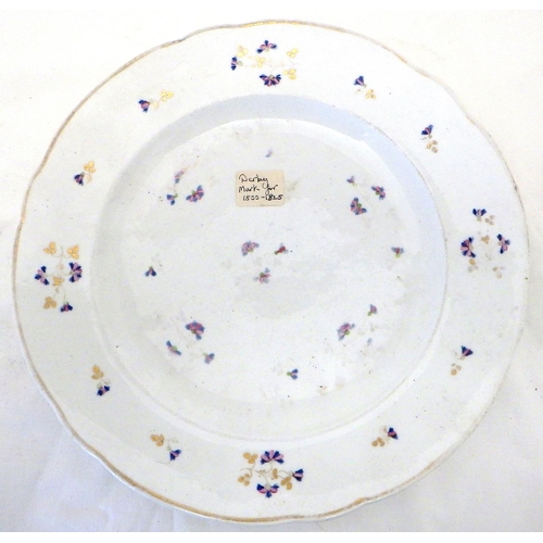 30 - Four early 19thC Derby plates together with further ceramics