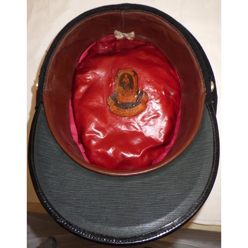 38 - A Herbert Johnson Bond St Bowler hat together with a Royal Engineers hat (2)