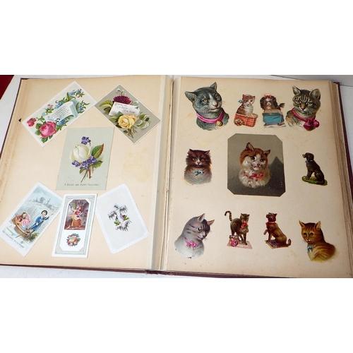 276 - A Victorian scrap album