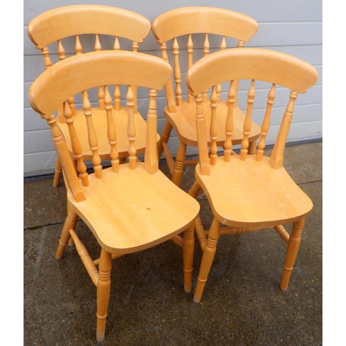 862 - A set of four kitchen chairs
