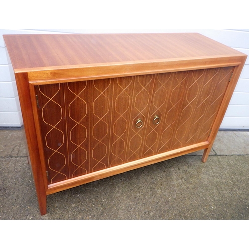 898 - A Gordon Russell Helix sideboard, faded, marks,  together with a dining table (2)