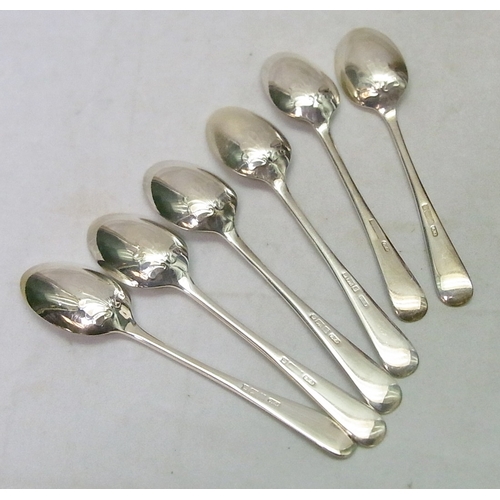 8 - A cased set of six silver tea spoons, 75g; a mahogany cased part canteen of Victorian silver plate a... 