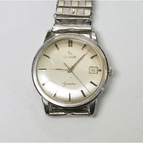 83 - An Omega Geneve 14724 wristwatch having an Omega cal 610 manual wind movement in an Omega steel case... 