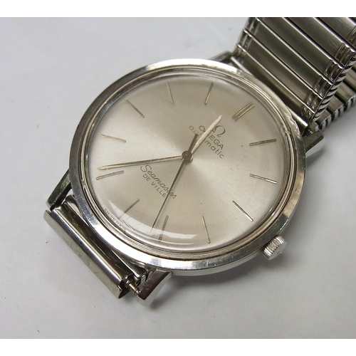 84 - An Omega Automatic Seamaster De Ville wristwatch having an automatic mechanical wind movement in a s...