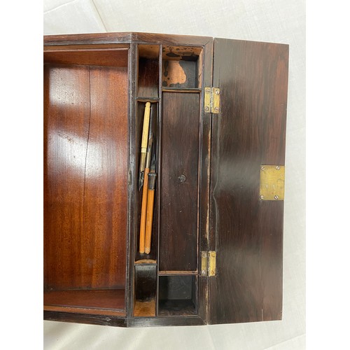5 - A Victorian rosewood writing box