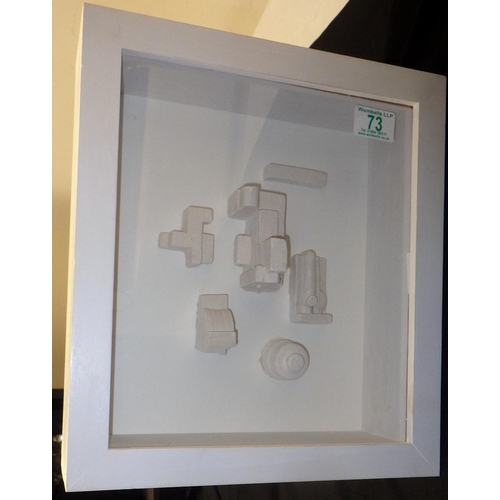 73 - Sir Eduardo Luigi Paolozzi, framed sculpture. 30x34cm.
Artists resale rights may apply to this lot