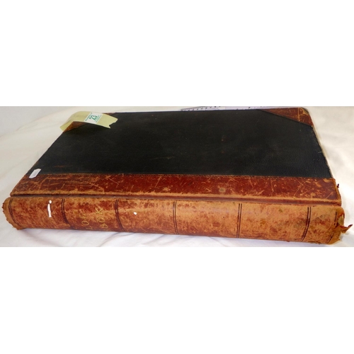 23 - A large 1940s-50s logbook / ledger 46cm long